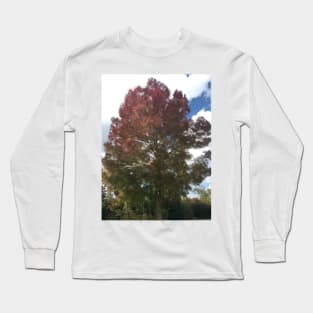 Autumn Tree against a blue sky Long Sleeve T-Shirt